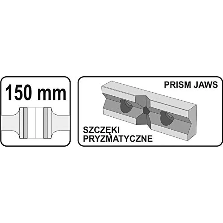 YATO Klemme YT-65073, Schraubstock aus robustem Werkstoff, 1 Stück – Bild 4