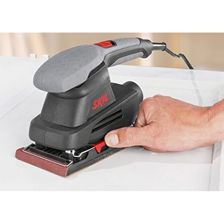 Skil Schwingschleifer 7338 AA (ergonomisches Design, geräusch- und vibrationsarm, Schleiffläche: 92 x 185 mm) F0157338AA – Bild 5