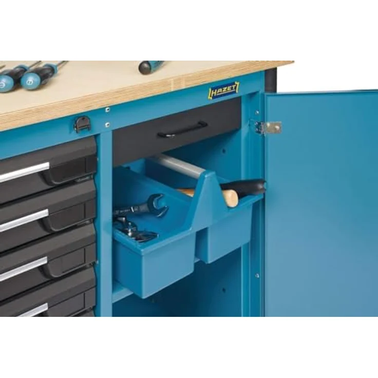 HAZET Werkzeugkasten, leer (aus lösemittelbeständigem Kunststoff, stabiler Aluminiumgriff) 190L-1 – Bild 7