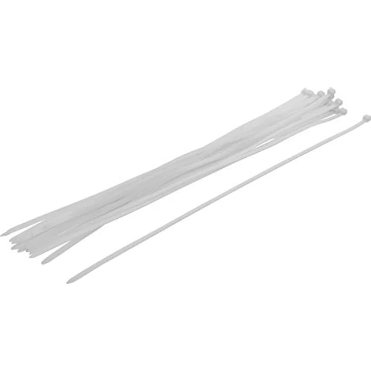 BGS Diy 80776 | Kabelbinder-Sortiment | 20-tlg. | weiß | 8,0 x 600 mm | Set | Nylon – Bild 1