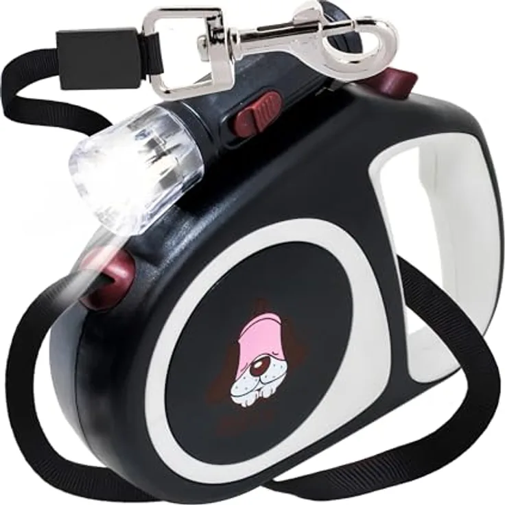 Retoo Rollleine Hundeleine 5m für kleine & große Hunde, Flexibles Band für Rechts Spaziergänge, Dog Leash, Bequemen Griff, Gurt-Leine, Robuste Ausziehleine fürs Gassigehen Roll-Leine Hochwertige Leine - Preisvergleich