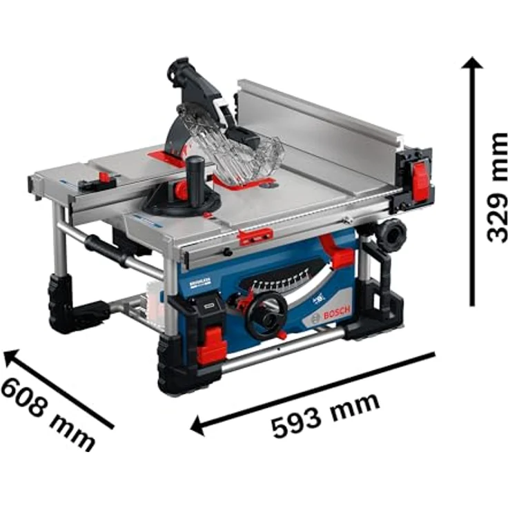 Bosch Professional GTS 18V-70, Akku-Tischkreissäge mit bürstenlosem Motor, 70 mm Schnitthöhe, inkl. Sägeblatt und Zubehör – Bild 7