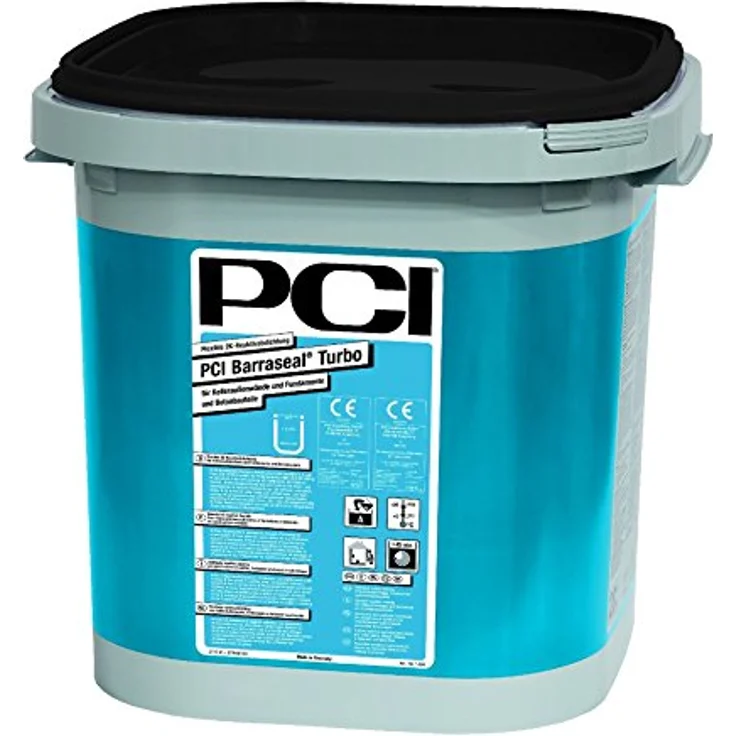 PCI BARRASEAL TURBO Dichtungsschlämme, 2-komponentige flexible Reaktivabdichtung, 20kg Eimer