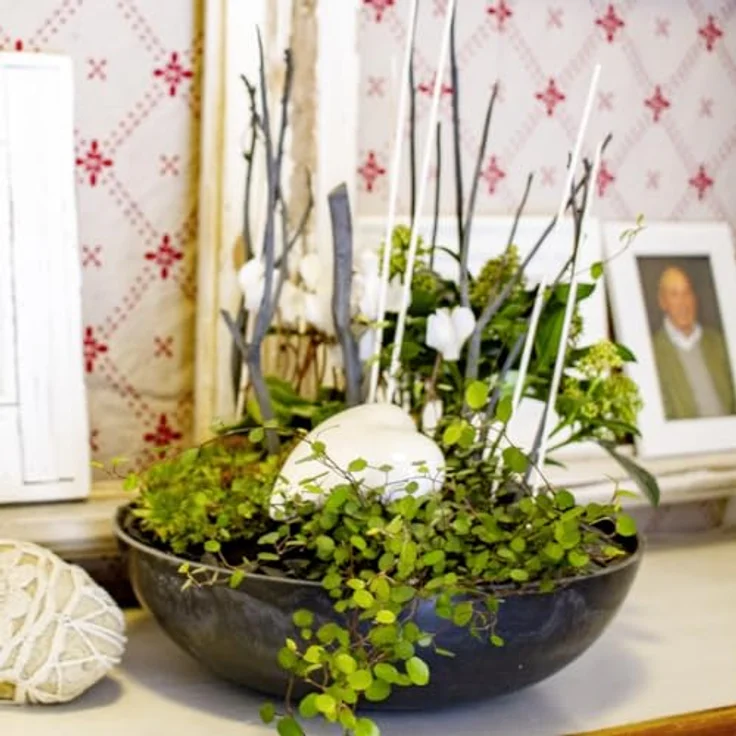 matches21 wetterfeste Pflanzschale für draussen - große Dekoschale in schwarz marmoriert als Blumenschale - Garten Schale in 20 cm für Blumen, Bonsai oder Friedhof Grabschale – Bild 3