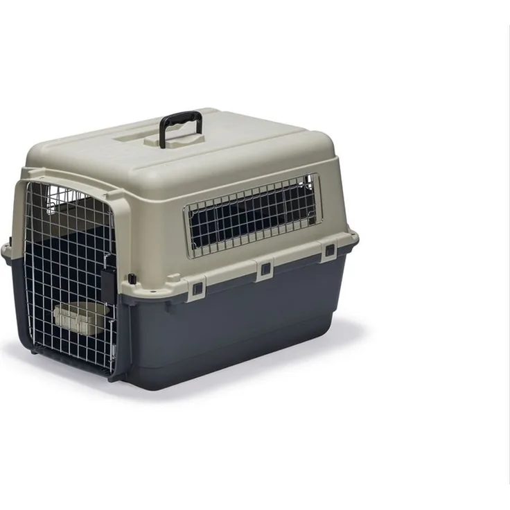 Karlie Hunde-Transportbox Nomad, stabile Flugzeugbox mit Metallgittertür und optimaler Belüftung, verschiedene Größen verfügbar