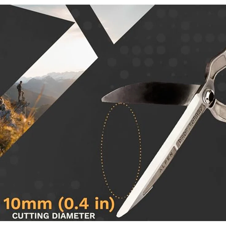 Alpen Swiss Tools Gartenschere PILATUS 200, hochwertige Astschere mit 225 mm Klingenlänge und ergonomischen Aluminiumgriffen, schwarz – Bild 4