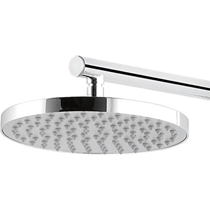 Schulte Duschsystem mit Sicherheits-Thermostat, Kopfbrause rund, Chrom, Korpus aus Messing, Duschmaster Rain mit Regendusche, D9640 02 – Bild 2