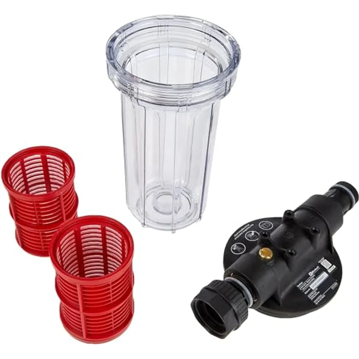 Einhell Vorfilter 25cm (Pumpen-Zubehör, Entlüftungsschraube, Messing-Innengewinde 33,3 mm 1 IG, max. Druchfluss 4300 l-h) – Bild 3