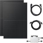 Kleines Kraftwerk Duo Flachdach Komplettpaket (900Wp+) Bifazial Balkonkraftwerk