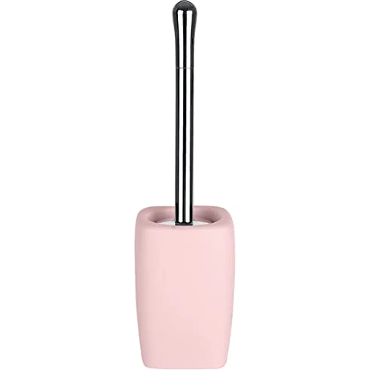 Spirella WC Bürste Toilettenbürste Klobürste Retro Steingut 11,5 x 42 cm - Pastellrosa – Bild 1