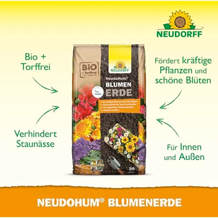 Neudorff NeudoHum BlumenErde 20 Liter – Bild 3