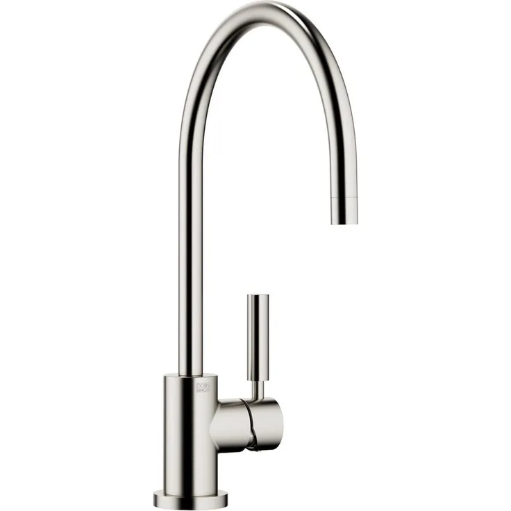 Dornbracht Küchenarmatur 33815888-06, Einhebelmischer mit gebogenem Festauslauf, mattierte Oberfläche, 360° schwenkbar, braun