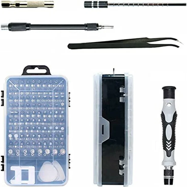BAYLI Werkzeugkoffer 115 Teiliges Handy Reparatur Werkzeugset, Feinmechaniker Präzisions – Bild 6