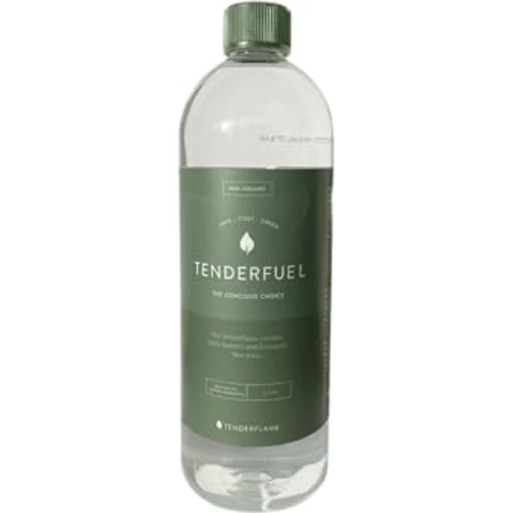Tenderflame Flüssigbrennstoff 0,5 L, ungiftig und umweltfreundlich mit patentiertem Edelstahl-Docht – Bild 1