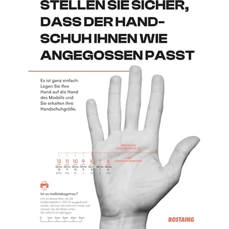 Rostaing MAXIPRO-it11Â Handschuhe Kassenbücher vollständigen Schutz der Hand, Noppen in Handfläche, wasserfest, atmungsaktiv, schwarz, 11 – Bild 8