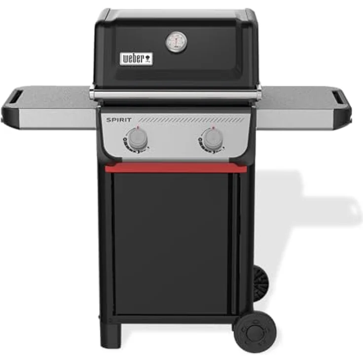 Weber Gasgrill Spirit E-210, 2 Brenner, 52 x 44 cm Grillfläche, 7,8 kW, Edelstahl, porzellanemailliertes Grillrost – Bild 1