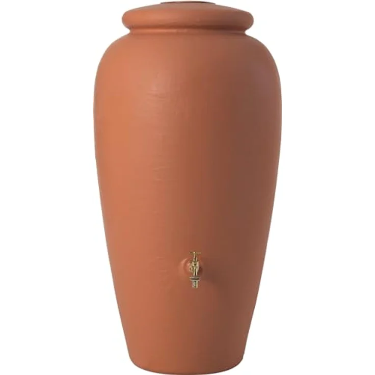 Garantia Amphore Regentonne 240 Liter terrakotta - Mediterranes Flair im Garten, UV-stabil, Premium Quality, made in Germany – Bild 1
