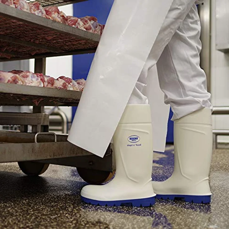 Bekina Steplite Easygrip O4 Arbeitsschuh, Kälteisolierend bis -20°C, Wasserdicht, Weiß/Blau, Größe 47, Paarweise – Bild 3