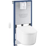Grohe GROHE Rapid SLX -4-in-1 Set für WC (1,13m Bauhöhe, Dusch WC Komplettanlage, Element für WC inkl. Stromanschluss, Schallschutz Set) alpinweiß