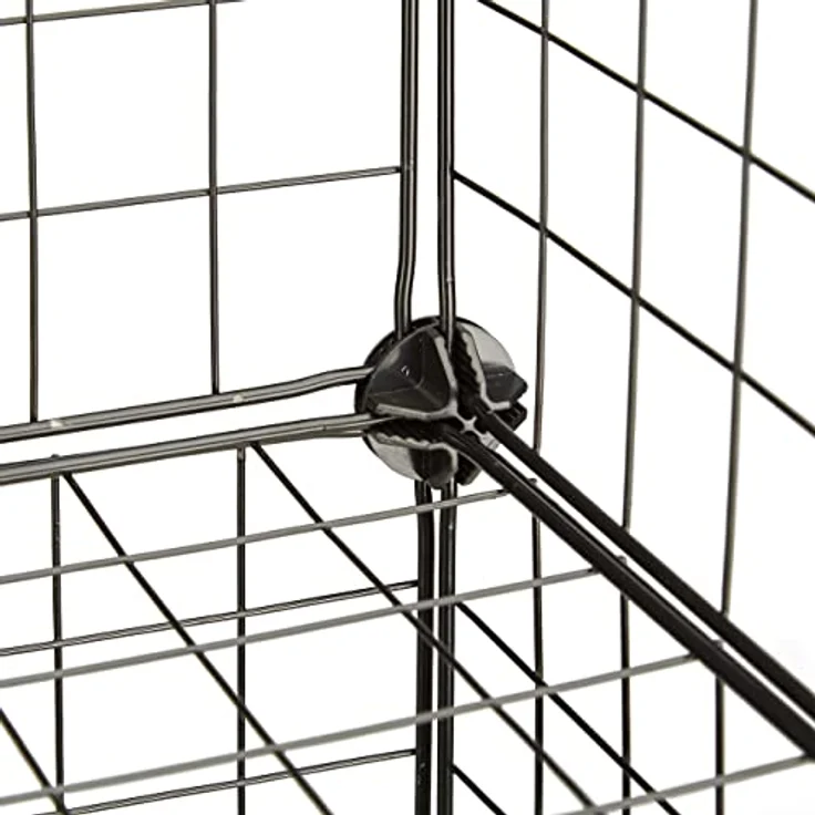 Relaxdays Kellerregal, Steckregal mit 16 Fächern, individuell zusammenstellbar, im modernen Industrial-Look – Bild 9