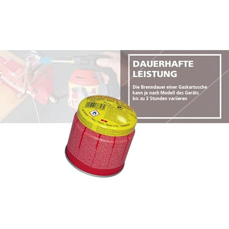 Rothenberger Industrial C200 Supergas-Brenngas-Kartusche, hochreines Butan-Gasgemisch, 330 ml - 1500000924 – Bild 5