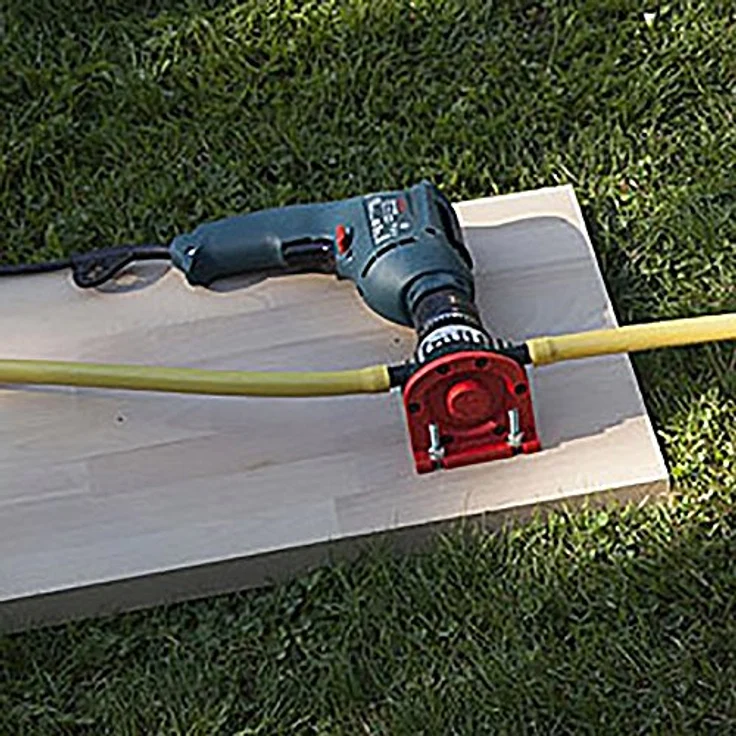 Rena Wolfcraft 2202000 Bohrmaschinen Pumpe-Selbstansaugende Wasserpumpe, rot Bohrmaschinenpumpe – Bild 4