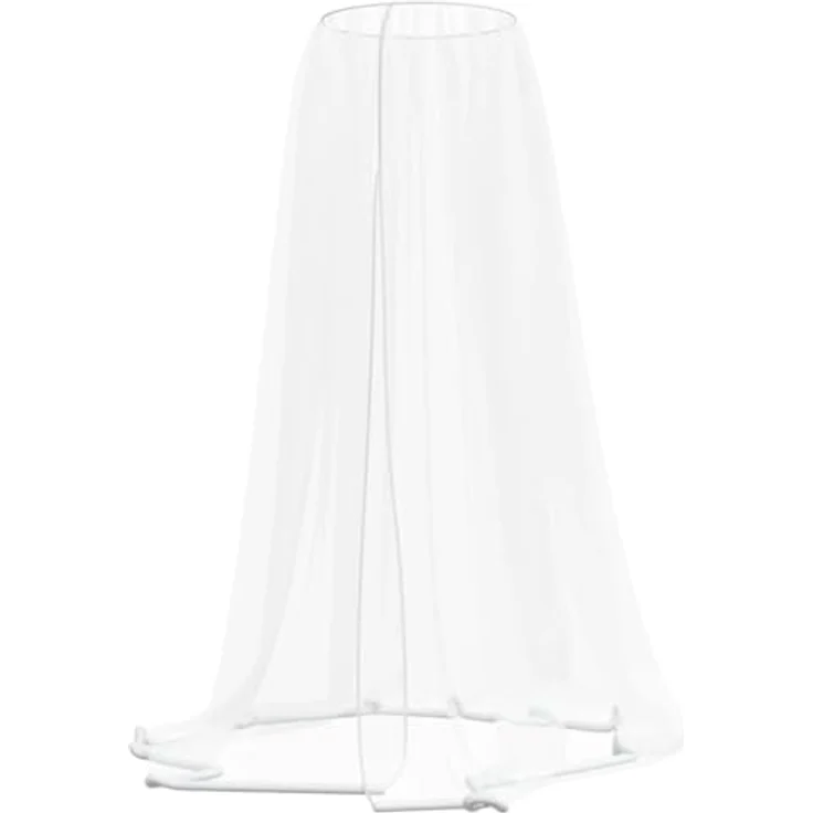 vidaXL Moskitonetz für Sonnenschirm, weiß, rund, 220 Mesh, Ø 330 cm, mit Reißverschluss und Wassersack – Bild 5