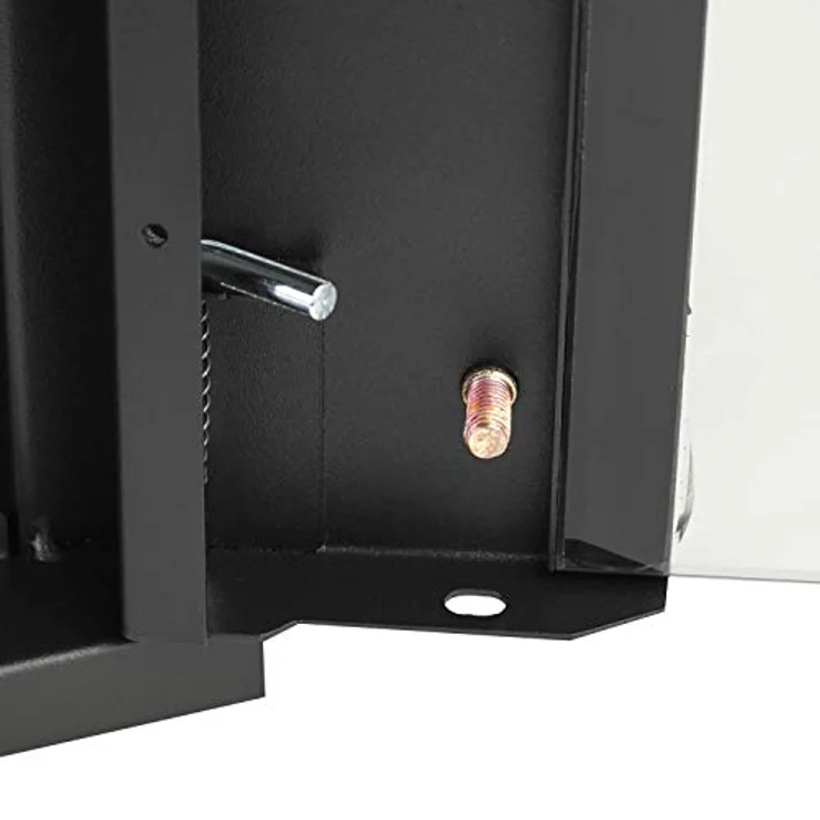 HMF 63309-02 Serverschrank 10 Zoll, 9 HE, Netzwerkschrank, 31,2 x 30 x 48,3 cm, schwarz – Bild 7