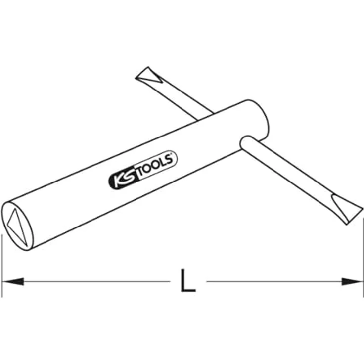 KS Tools 963.8263 BRONZEplus 3-kant-Steckschlüssel M6, robuster Werkzeugaufsatz für präzise Schraubanwendungen – Bild 2
