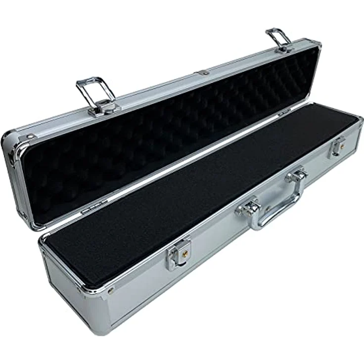 ECI Aluminium Koffer Instrumentenkoffer Flötenkoffer (LxBxH) 70 x 10 x 10 cm Messinstrumente Aufbewahrung – Bild 3
