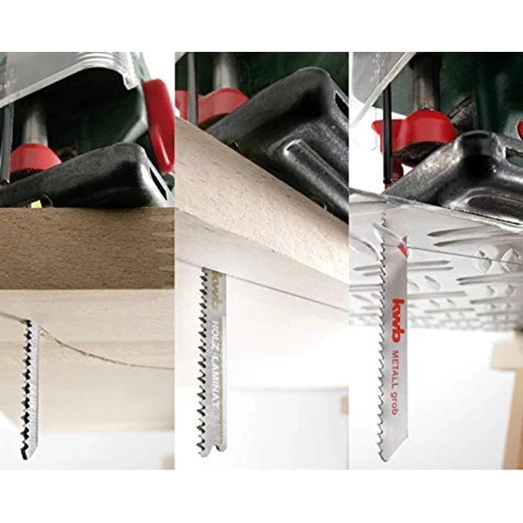 kwb 617220 Stich-Sägeblätter T S-20 -Einnocken-Schaft, Universal-Set f. NE-Metalle u. Holz – Bild 3