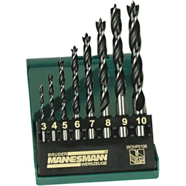Brüder Mannesmann M54308 Holz-Spiralbohrer-Set 8teilig 1St. – Bild 2