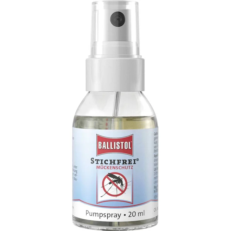 Ballistol Stichfrei 26925, Insektenschutz-Spray mit 20% Icaridin, Schutz bis zu 8 Stunden, 20ml