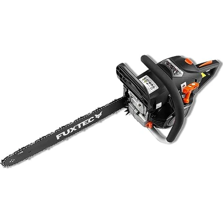 FUXTEC Benzin Kettensäge FX-KSP354 – Motorsägen Leisatung 2,2KW/ 54ccm Hubraum & EASY-Start – Schwertlänge 18 Zoll – Gewicht von 5,47Kg / Notstopp-Kippschalter – Bild 5
