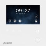 Balter Video-Türsprechanlage EVO-MINI 4.3" Kompaktmonitor, Weiß, 2-Draht BUS Technologie, Interkom-Funktion