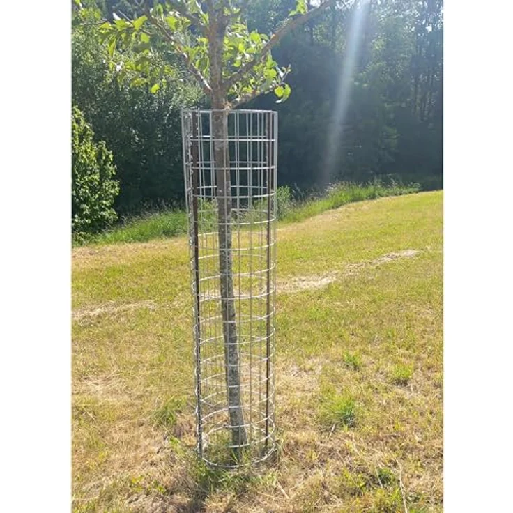 Gabione Steingabionen Steinkorb Drahtkorb Gabionensäule rund Ø 35 cm 0,80 m – Bild 5