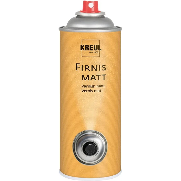 Kreul Bastelkleber Sprühfirnis Acryl & Öl, 400 ml, glänzend, lichtecht, wasserfest, lösungsmittelfrei