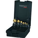 RUKO A102152TRO Kegelsenker-Set 6-teilig, HSS TiN, Durchmesser 6.3-20.5 mm, DIN 335 Form C 90°