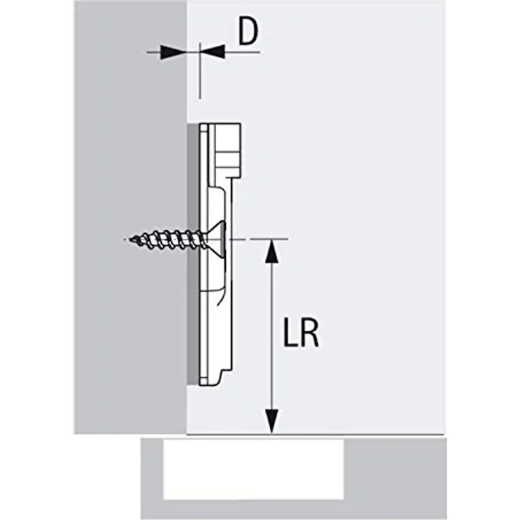 HETTICH Topfband SENSYS 8645i TH52 Eckanschlag 110° mit integriertem Dämpfer und Montageplatte (Distanz 0 mm) Möbelscharnier Topfscharnier Schranktürscharnier von SO-TECH® – Bild 4