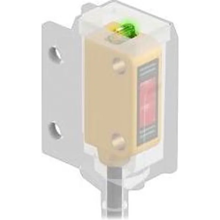 Turck Opto Sensor Q12RB6FF50CR, Bewegungsmelder mit Hintergrundausblendung, IP67, 50 mm Schaltabstand, Kabel, PVC, 2 m