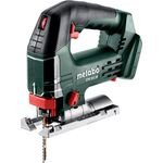 metabo Akku-Stichsäge STB 18 L 90, Handliche Säge für Holz bis 90 mm, Ohne Akku im Karton
