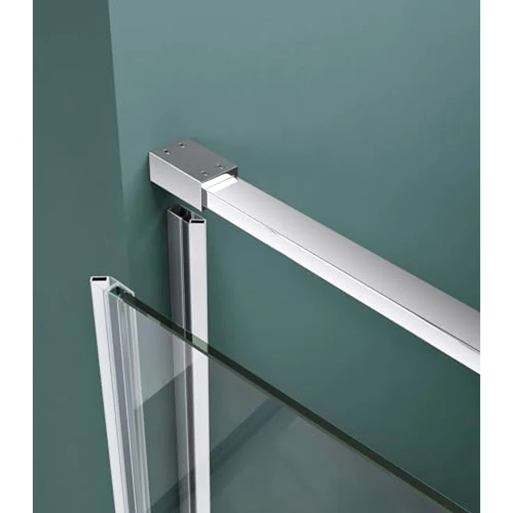 Mai & Mai Dusch-Schwingtür Ter36 Nischendrehtür 8mm ESG-Sicherheitsglas Nanobeschichtung, Eckmontage, 80x195 cm, Aluminium Rahmen, Alu-Schwall-Leiste, Türgriff aus Vollmetall - Preisvergleich – Bild 3