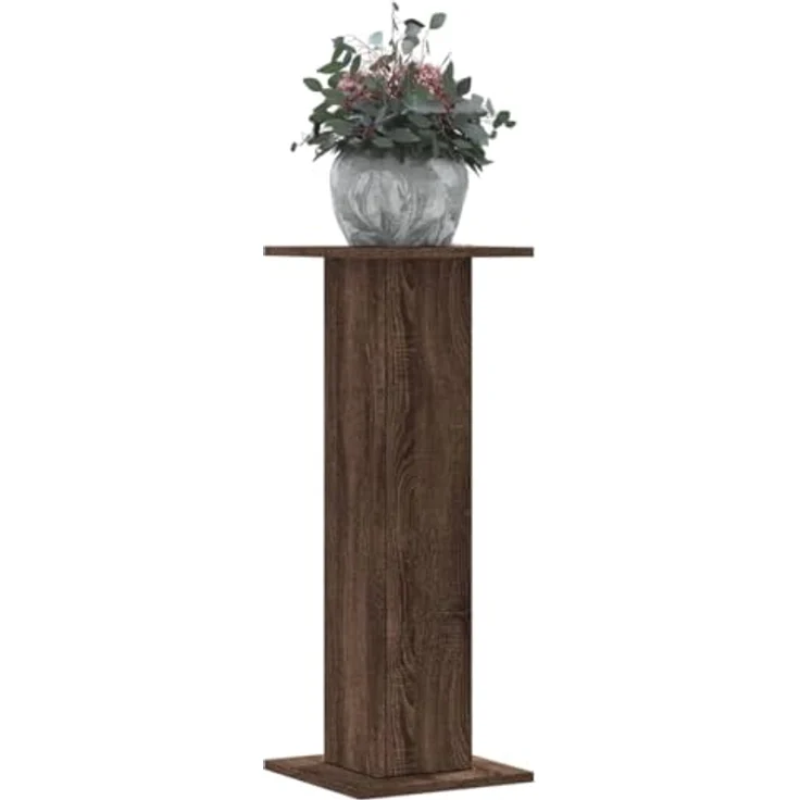vidaXL Blumenständer Pflanzenständer 2 Stk Eichen-Optik 30x30x80 cm Spanplatt – Bild 4