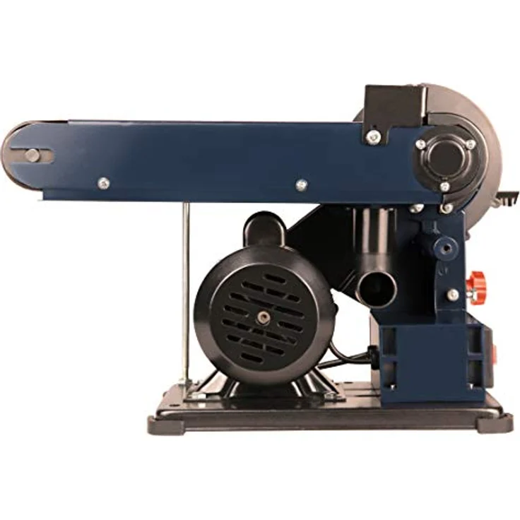 FERM Bandschleifmaschine ? 350W ? 150mm - einschl. 2 Schleifbänder (P80 & P120) und 2 Schleifscheiben (P80 & P120) – Bild 9