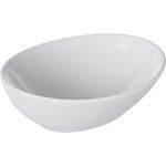 doporro Aufsatzwaschbecken Oval Keramik Waschschale Handwaschbecken Nano-Versiegelung Brüssel 205