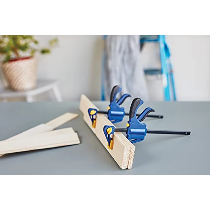 Rapid Mini-Einhandzwingen Set mit 3 Stück, 100 mm Spannweite, für präzises Fixieren von kleinen Werkstücken – Bild 5