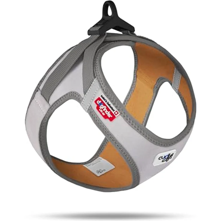 Curli Glow Clasp Vest Harness, reflektierendes Hundegeschirr für kleine bis mittelgroße Hunde, Größe L, Farbe: Reflective Gray – Bild 1