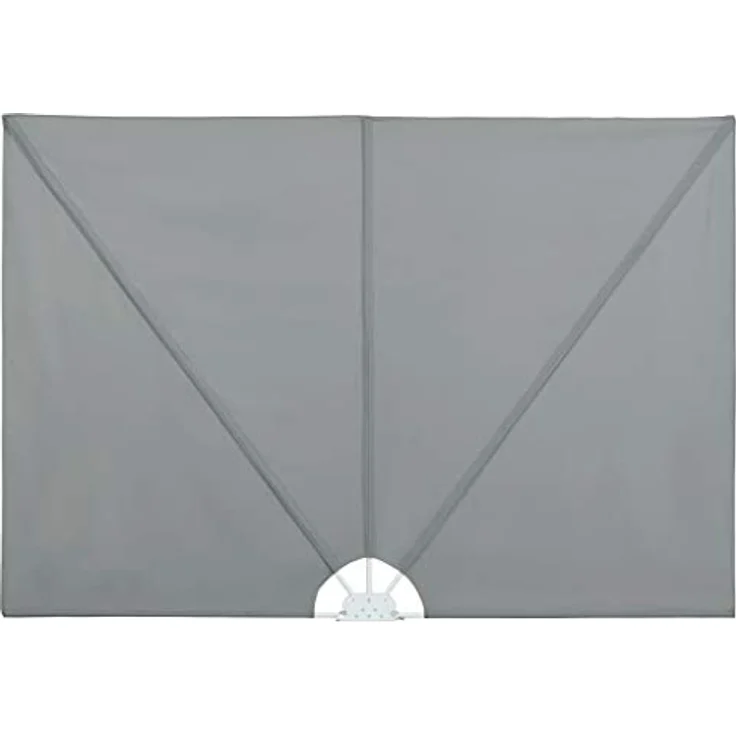vidaXL Seitenmarkise 300x200cm, grauer Balkonfächer aus strapazierfähigem Polyester, UV- und witterungsbeständig – Bild 2
