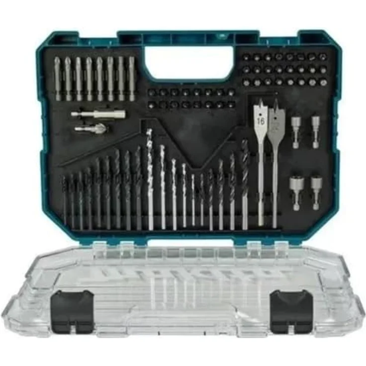 Makita E-15126 Bohrer- und Bit-Set, 75-teilig mit transparentem Etui und verschiedenen Bitgrößen – Bild 4