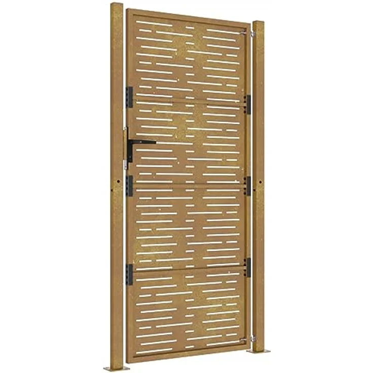 vidaXL Gartentor aus Cortenstahl, 105 x 180 cm, Rostig – Bild 6